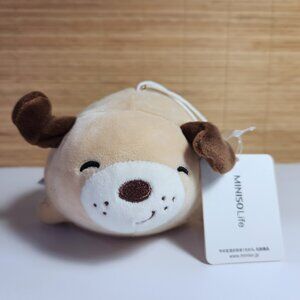 Miniso Life Plush Stuffed Animal Dog Soft Doll Pendent 7" New